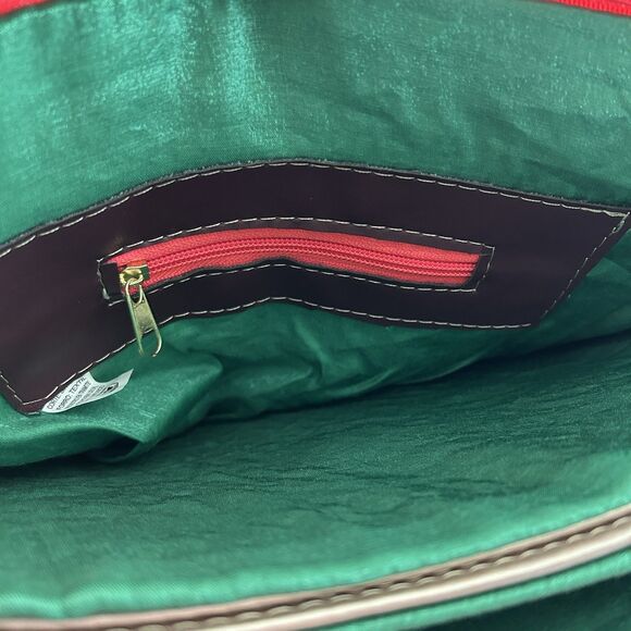 Frieda Kahlo Computer Messenger Bag Shoulder Strap Pink Tassels Mexico 14X12" - Picture 5 of 8